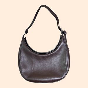 Reformation Medium Rosetta Shoulder Bag Tobacco
